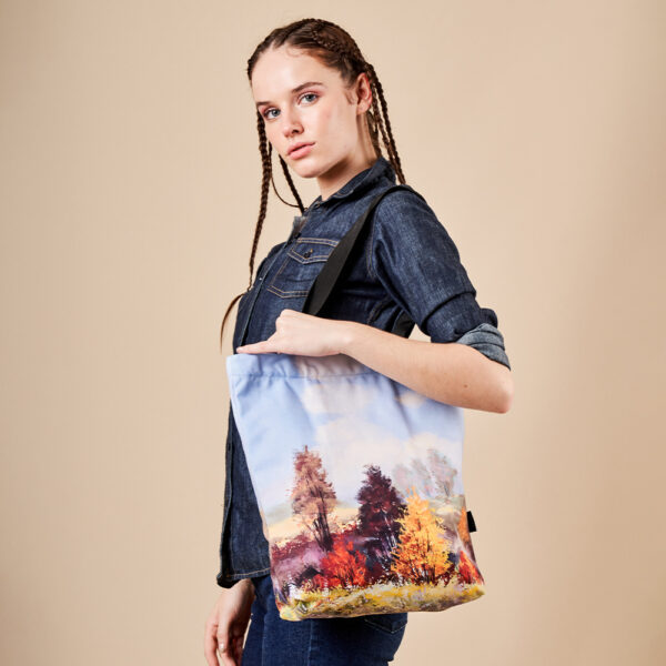 Love of Nature Print Canvas Tote Bag-2