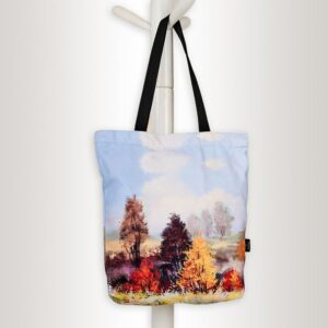 Love of Nature Print Canvas Tote Bag